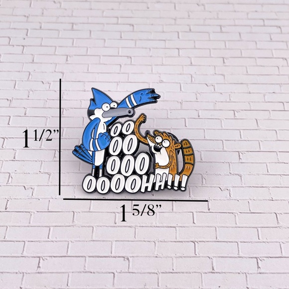 Regular Show Enamel Pin Mordecai And Rigby Oooooohh!! - Picture 2 of 5